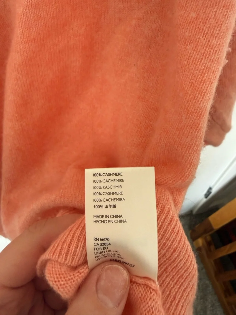 Pilcro by Anthropologie Coral Scoop-Neck Pullover Cashmere Sweater - Picture 4 of 5